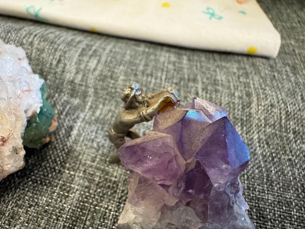 CITRINE AND AMETHYST QUARTZ CRYSTAL CLUSTERS - 8