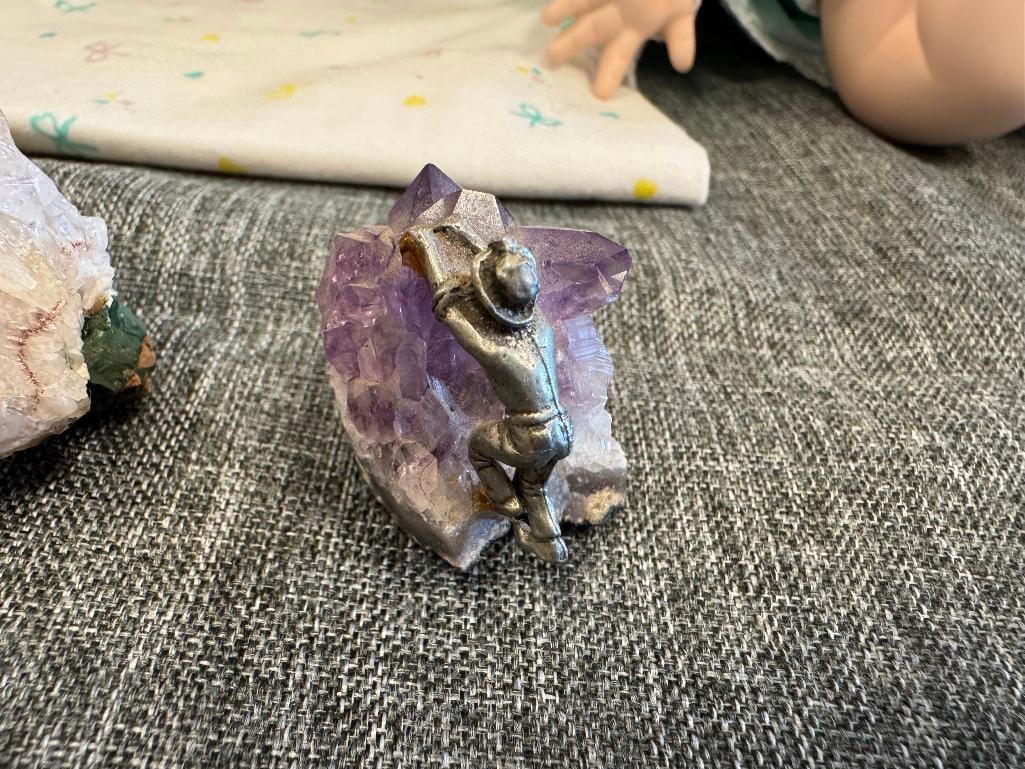 CITRINE AND AMETHYST QUARTZ CRYSTAL CLUSTERS - 9