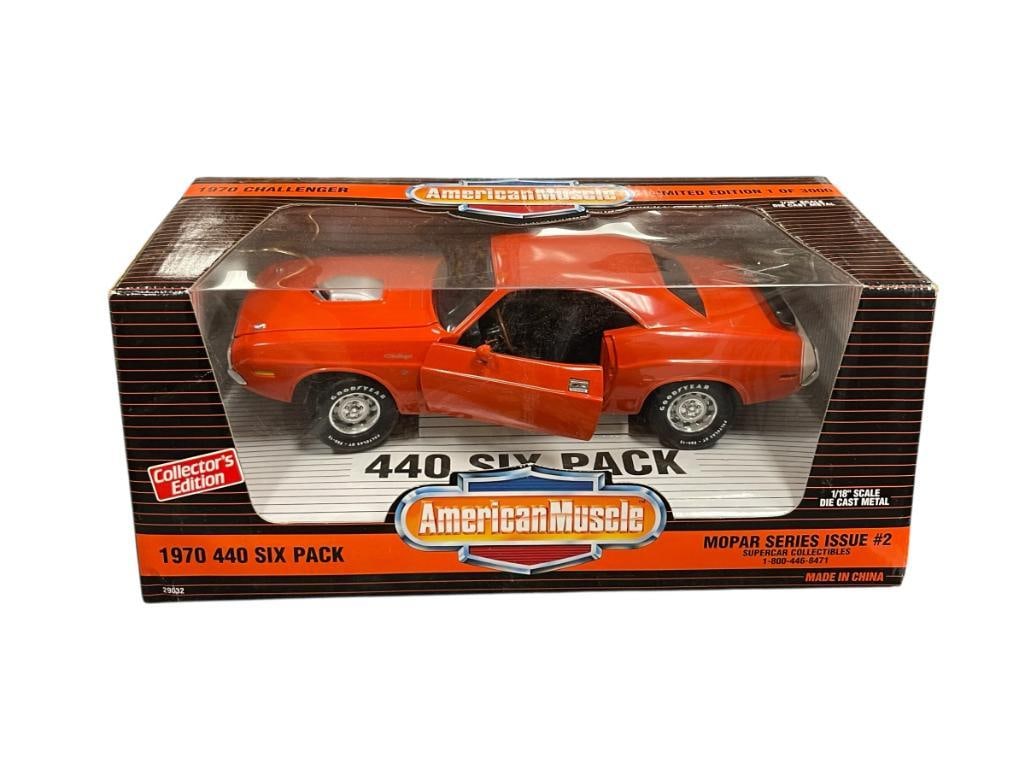 AMERICAN MUSCLE 1/18 DIE-CAST MODEL 1970 440 SIX PACK ISSUE # 2 (1 of 8)