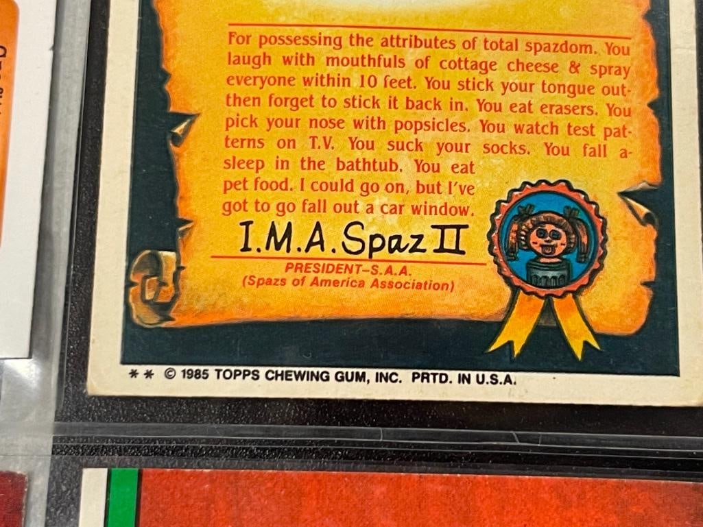 1986 GARBAGE PAIL KIDS SERIES 1-5 2021 TOPPS CHROME SERIES 4 & 5 COLLECTOR STICKER CARDS - 16