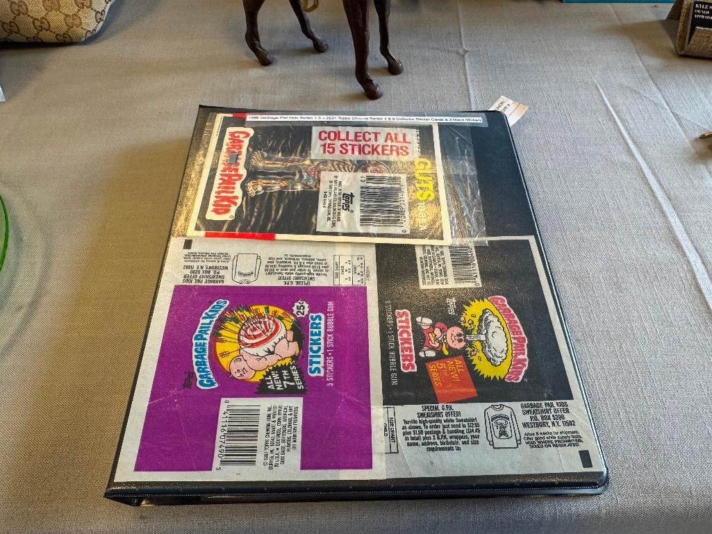 1986 GARBAGE PAIL KIDS SERIES 1-5 2021 TOPPS CHROME SERIES 4 & 5 COLLECTOR STICKER CARDS - 2