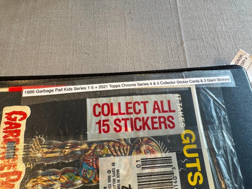 1986 GARBAGE PAIL KIDS SERIES 1-5 2021 TOPPS CHROME SERIES 4 & 5 COLLECTOR STICKER CARDS - 3