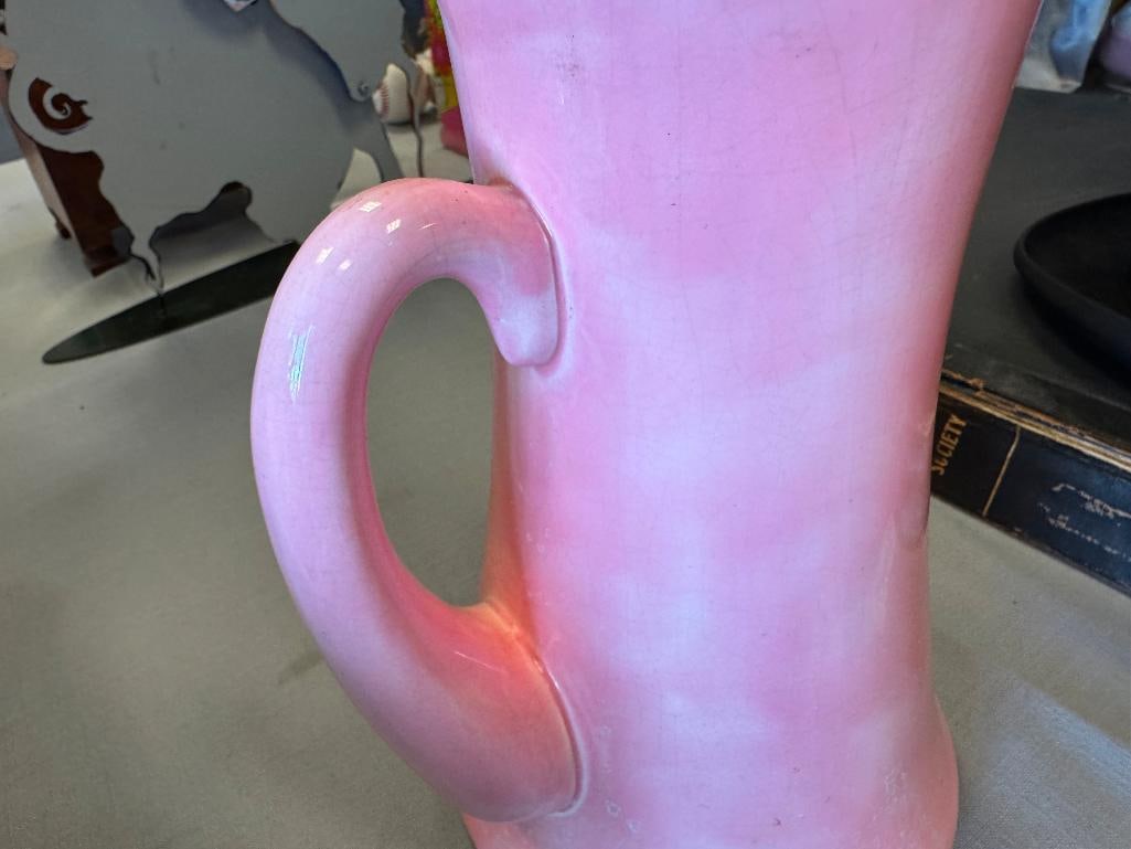 VINTAGE PINK ART POTTERY CIRC 1930'S - 1950'S - 4