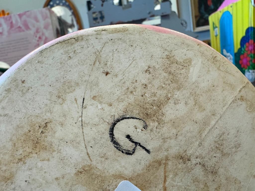 VINTAGE PINK ART POTTERY CIRC 1930'S - 1950'S - 5