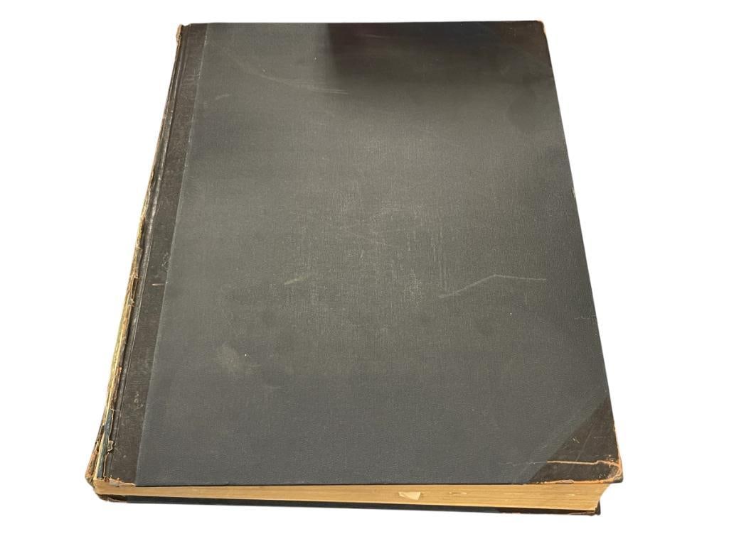 RENO EVENING GAZETTE OCT. - DEC. 1917 BOUND NEWSPAPERS: SPINE SHOWS WEAR AND COVER EDGES 17 1/2" X 22 1/2" 