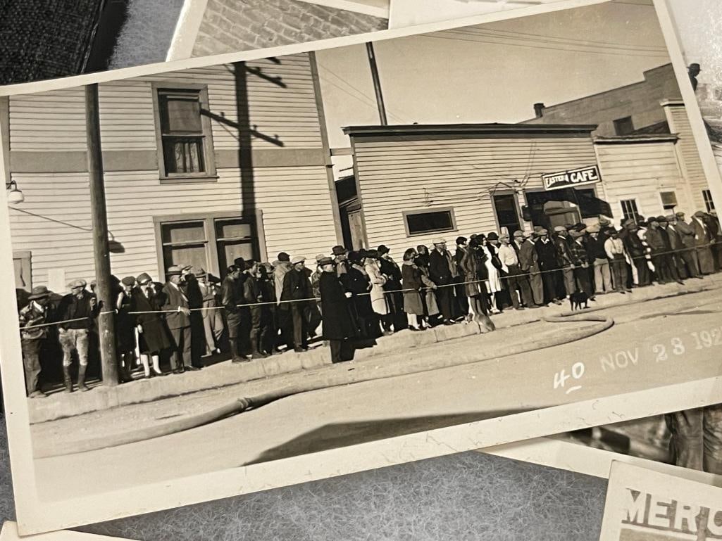ANTIQUE BLACK AND WHITE ELY, NV FIRE PHOTOS CIRCA NOV. 1927 CAMPTON COMMERCIAL CO. - 10