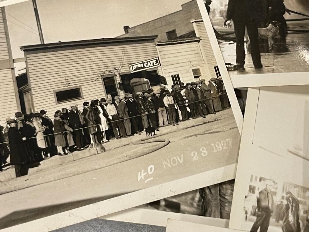 ANTIQUE BLACK AND WHITE ELY, NV FIRE PHOTOS CIRCA NOV. 1927 CAMPTON COMMERCIAL CO. - 11