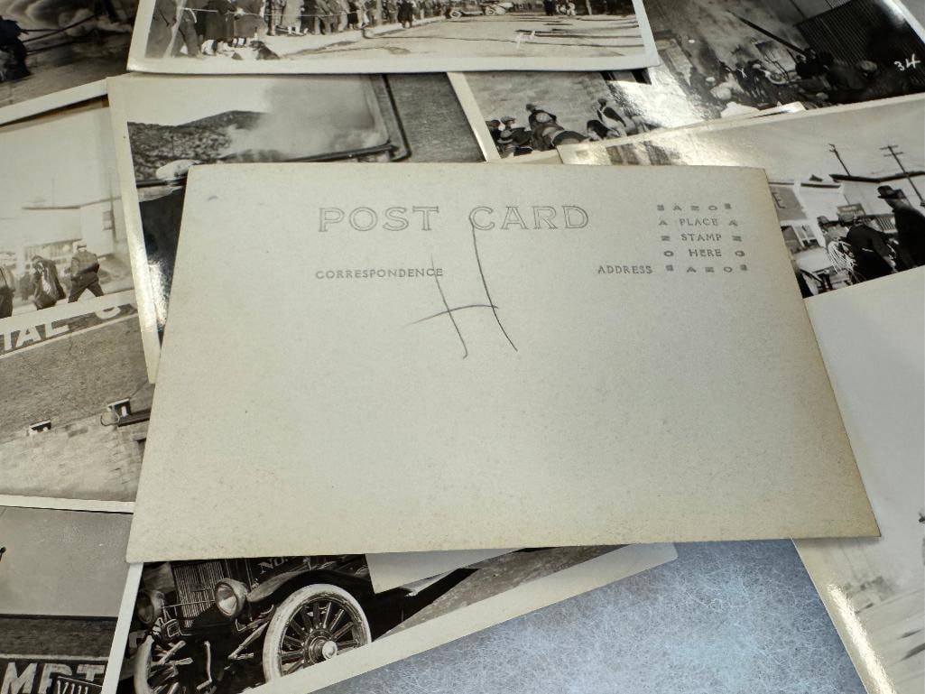 ANTIQUE BLACK AND WHITE ELY, NV FIRE PHOTOS CIRCA NOV. 1927 CAMPTON COMMERCIAL CO. - 7
