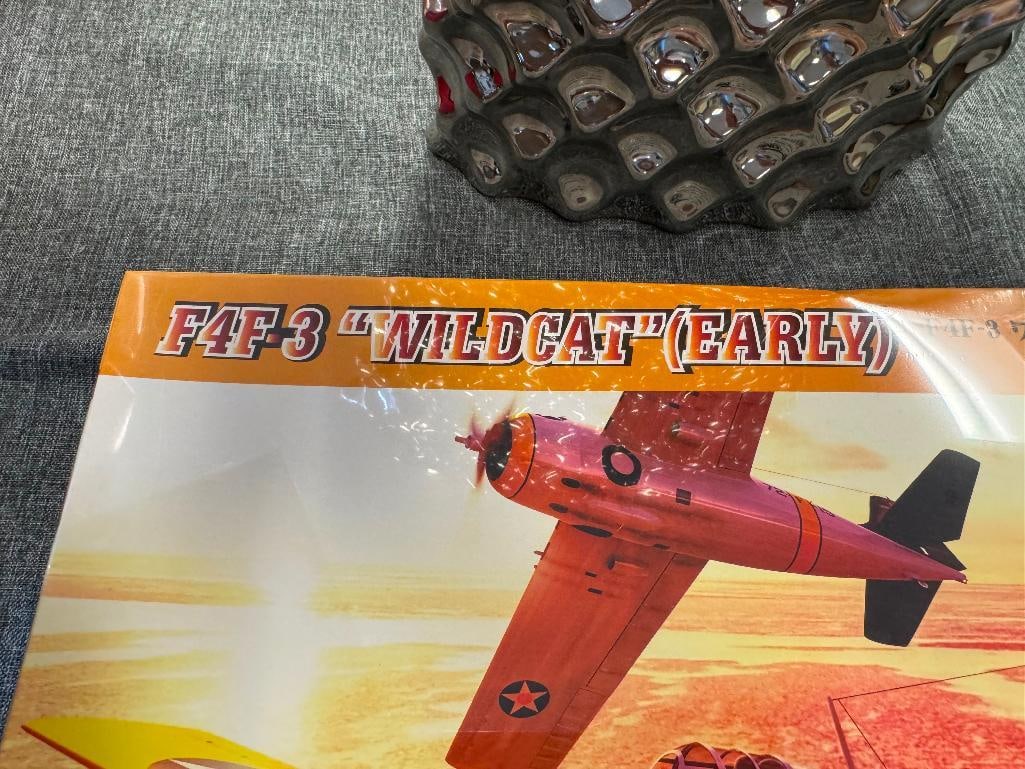 SIX AIRCRAFT MODEL KITS AIRFIX, MONOGRAM, DML, HOBBY BOSS, 1/72 AND 1/48 SCALE - 12