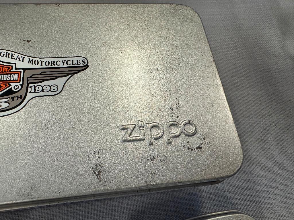 ZIPPO ADVERTISMENT LIGHTERS HARLEY DAVIDOSON, MILLER LITE, AND NASCAR MARK MARTIN - 10