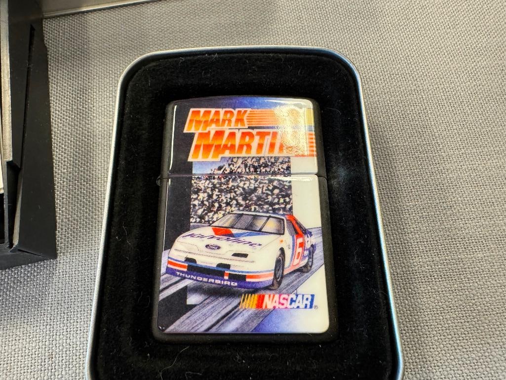 ZIPPO ADVERTISMENT LIGHTERS HARLEY DAVIDOSON, MILLER LITE, AND NASCAR MARK MARTIN - 4