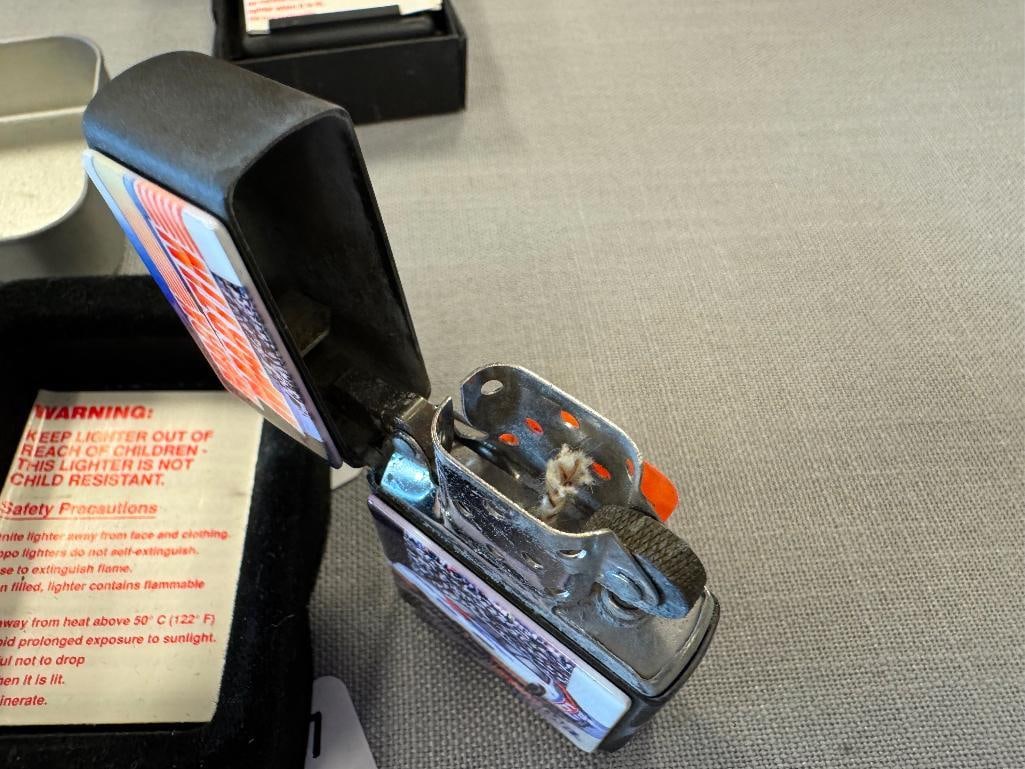 ZIPPO ADVERTISMENT LIGHTERS HARLEY DAVIDOSON, MILLER LITE, AND NASCAR MARK MARTIN - 5