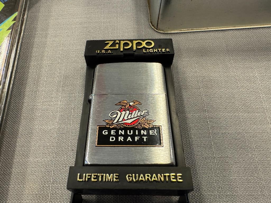 ZIPPO ADVERTISMENT LIGHTERS HARLEY DAVIDOSON, MILLER LITE, AND NASCAR MARK MARTIN - 7