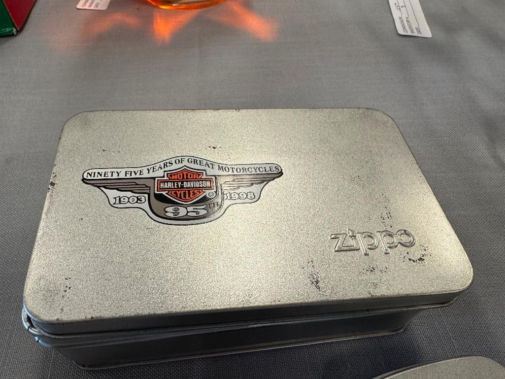 ZIPPO ADVERTISMENT LIGHTERS HARLEY DAVIDOSON, MILLER LITE, AND NASCAR MARK MARTIN - 8