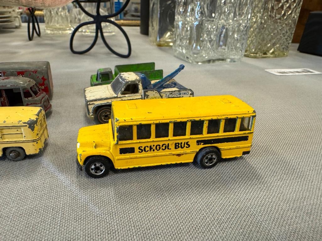 VINTAGE LESNEY, HOTWHEELS, TOOTSIE TOY, TOMICA, DINKY DIE-CAST 1/6 SCALE TOY CARS - 3