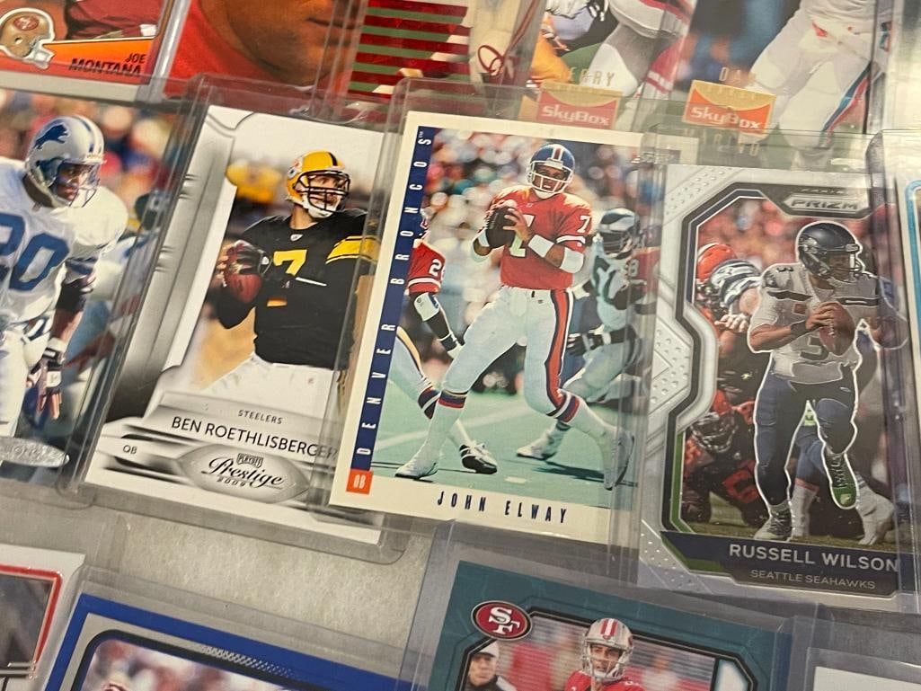 TWENTY ASSORTED NFL FOOTBALL SPORT PLAYER CARDS BARRY SANDERS, JOHN ELWAY, BRETT FAVRE - 6