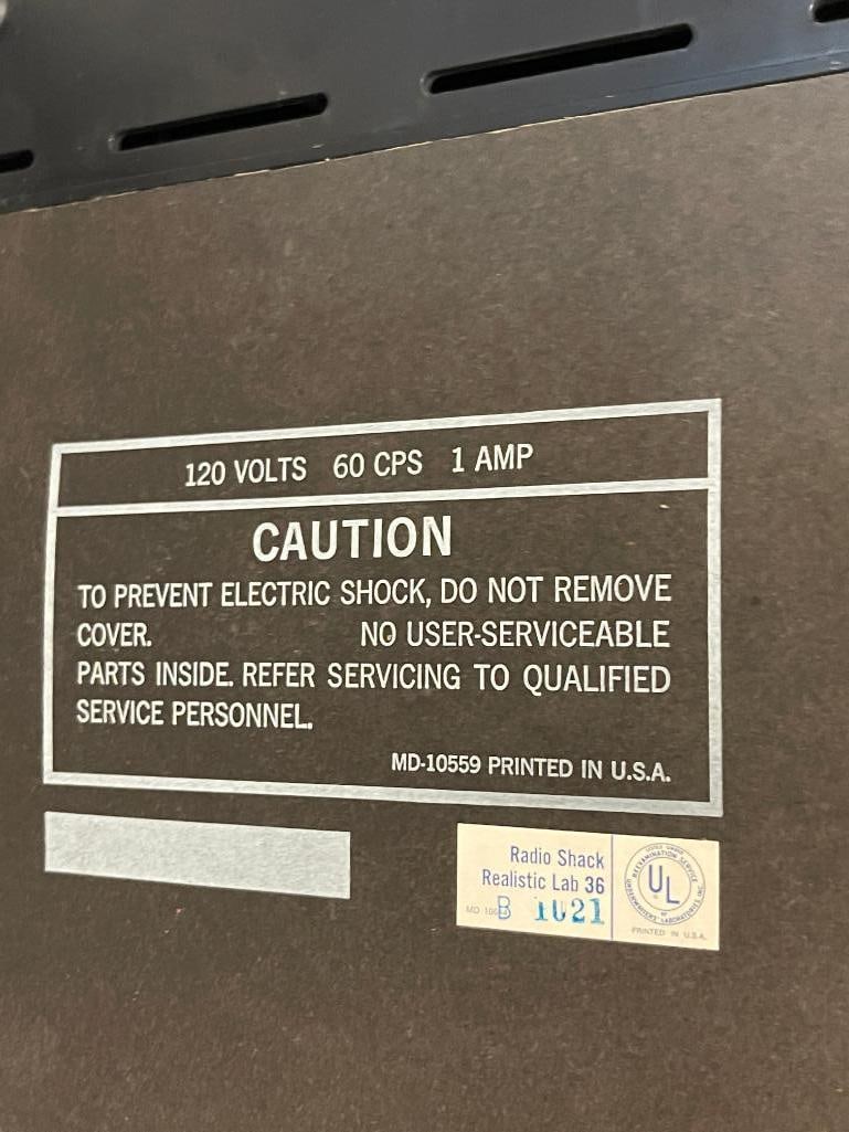 REALISTIC LAB 36 RADIO SHACK TURNTABLE PROFESSIONAL SERIES - 6