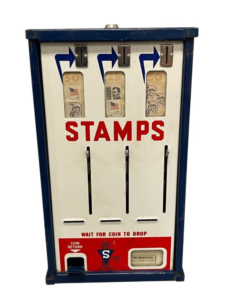 VINTAGE SHIPMAN MFG. CO STAMP VENDING / DISPENSING MACHINE (1 of 9)