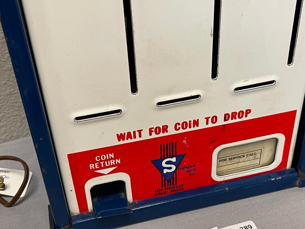VINTAGE SHIPMAN MFG. CO STAMP VENDING / DISPENSING MACHINE - 5