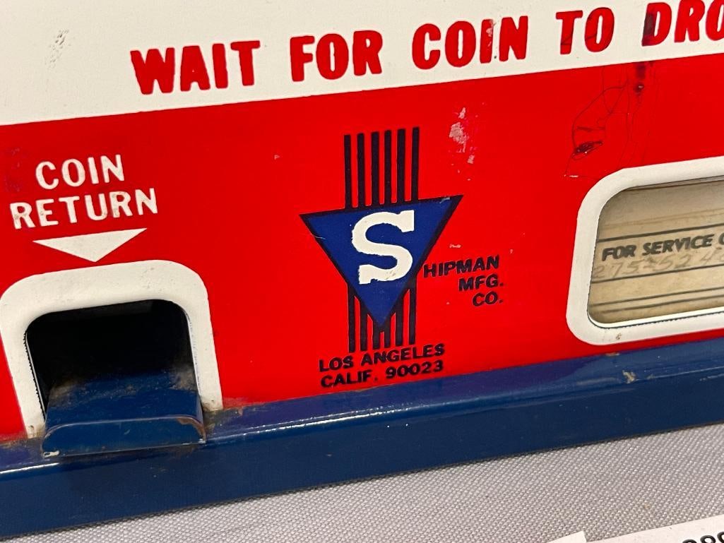 VINTAGE SHIPMAN MFG. CO STAMP VENDING / DISPENSING MACHINE - 6