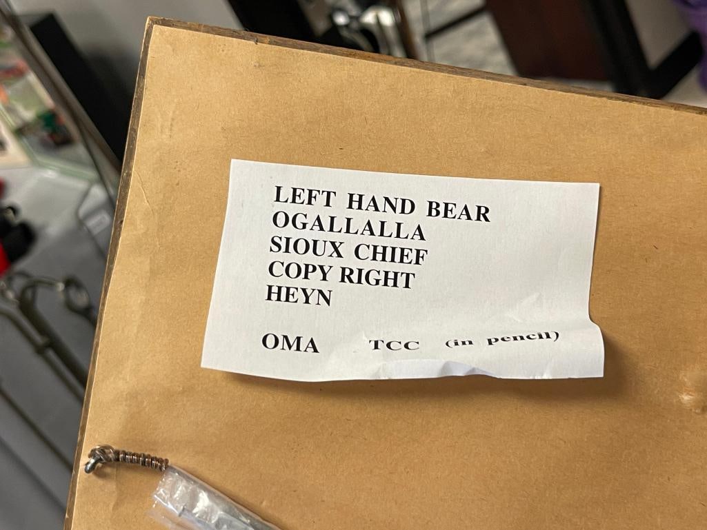 HERMAN HEYN COPYRIGHT COLOR LITHOGRAPHS OF NATIVE AMERICAN SIOUX CHIEFS - 9