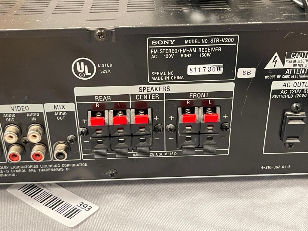 SONY AUDIO / VIDEO CONTROL CENTER / RECEIVER MODEL STR-V200 - 5