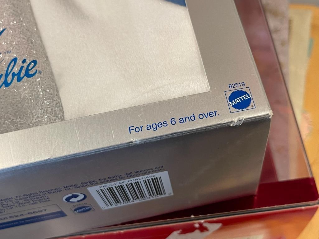 2003 WINTER FANTASY, 2007, AND 2008 CELEBRATING 20 YEARS BARBIE HOLIDAY DOLLS BY MATTEL - 10