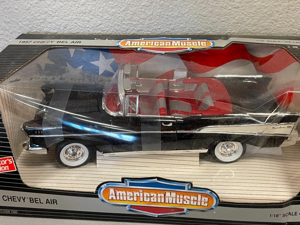 AMERICAN MUSCLE BY ERTL 1/18 DIE-CAST MODEL CAR 1957 CHEVY BEL AIR - 2