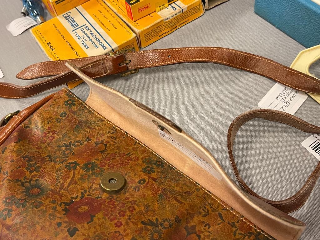 FURLA FLORAL PRINT LEATHER CROSSBODY BAG MADE IN ITALY - 5