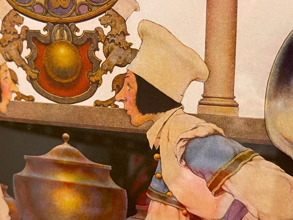 MAXFIELD PARRISH ART DECO NEOCLASSICAL STYLED PRINTS FROM STORYBOOK THE KNAVE OF HEARTS - 7