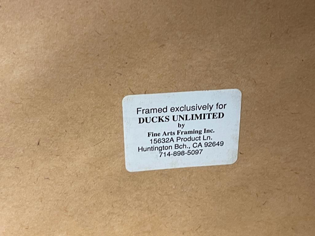 RALPH J. MCDONALD DUCKS UNLIMITED 1991 FLYWAY COLLECTION PRINT TITLED BLIND CORNER NO. 918/5300 - 8