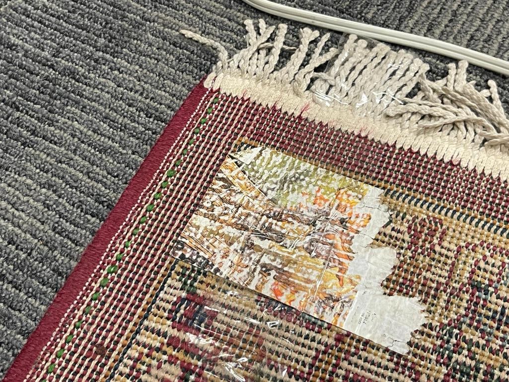 CHINESE KASHAN SILK AREA RUG - 4