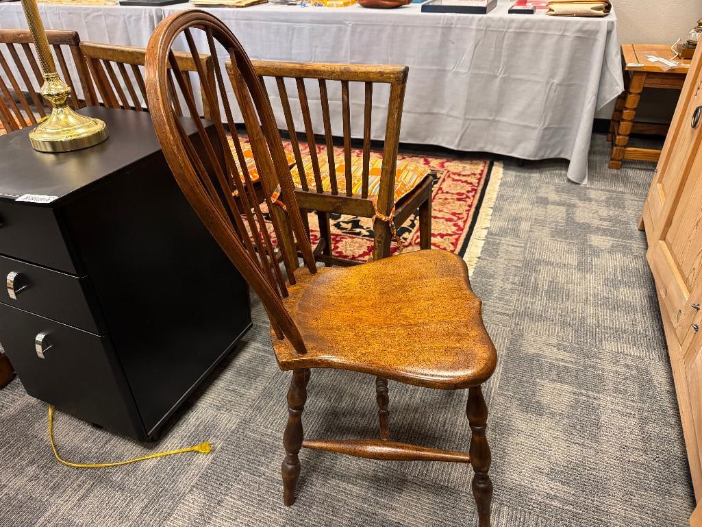 KARPEN EARLY TO MID-20TH CENTURY WINDSOR STYLE SIDE CHAIR - 4