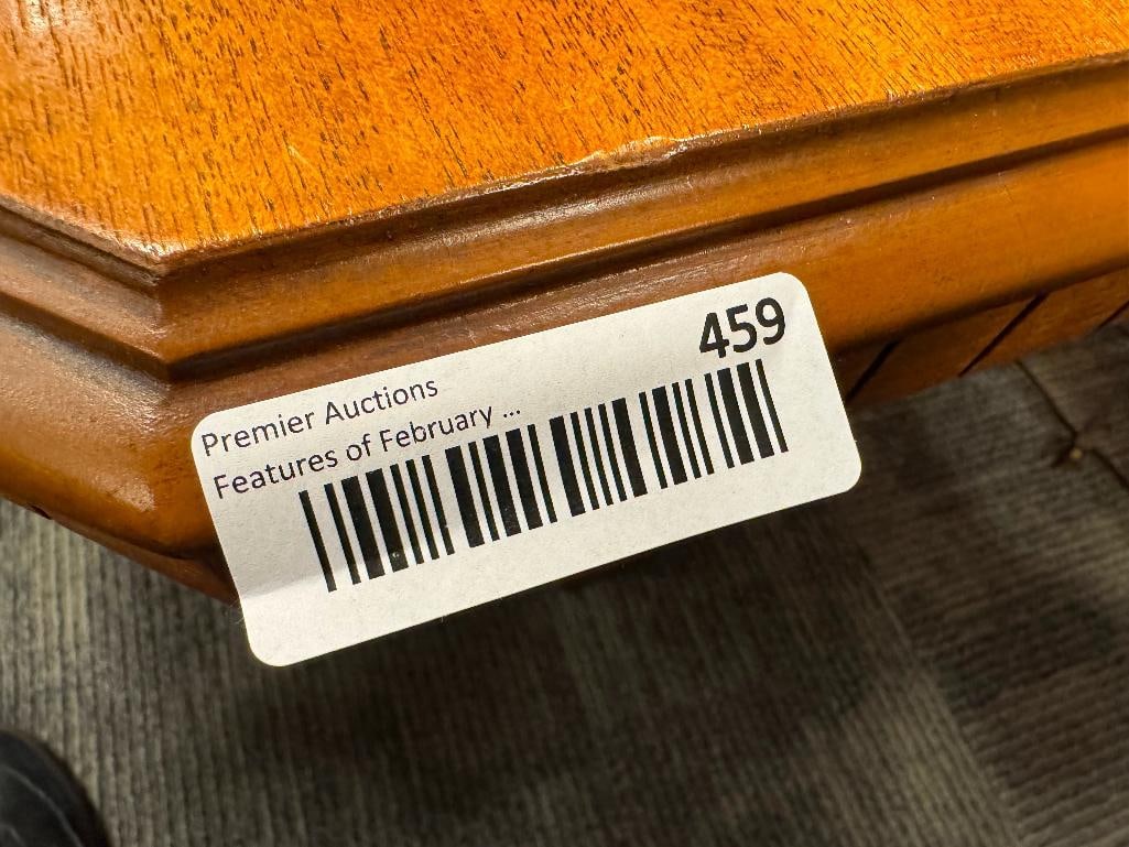 20TH CENTURY GRAND RAPIDS CHAIR CO SOLID OAK EDWARDIAN STYLE STORAGE BENCH - 13