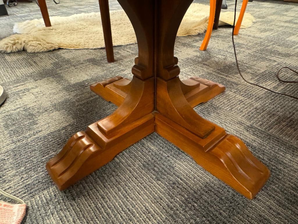 20TH CENTURY GRAND RAPIDS CHAIR CO SOLID OAK EDWARDIAN STYLE STORAGE BENCH - 15