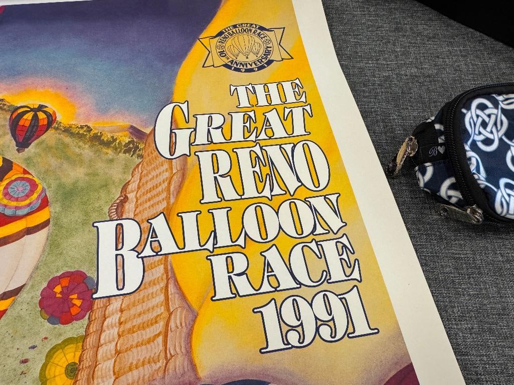 1991 THE GREAT RENO BALLOON AIR RACES PRINT - 5