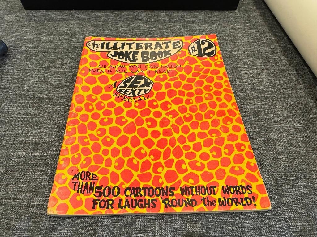 1969 " THE ILLITERATE JOKE BOOK #12 " A SEX TO SEXTY SPECIAL BY SRI PUBLISHING - 2