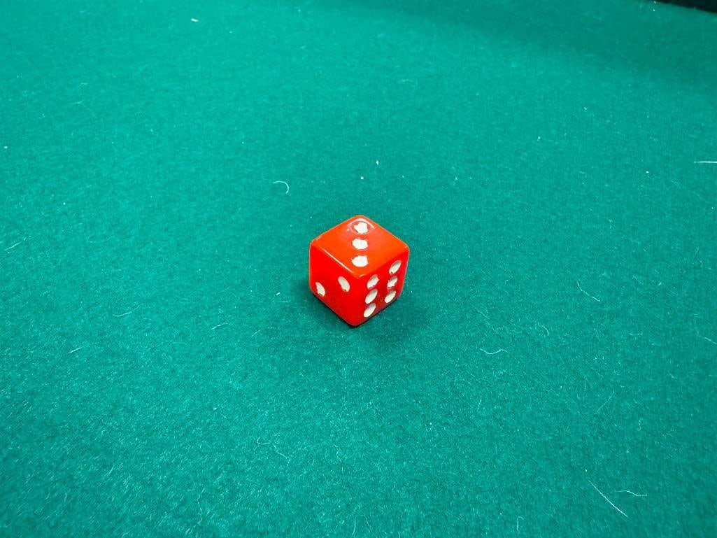 VINTAGE MID-CENTURY DANISH ROSEWOOD SWIVEL TOP GAMING TABLE - 7