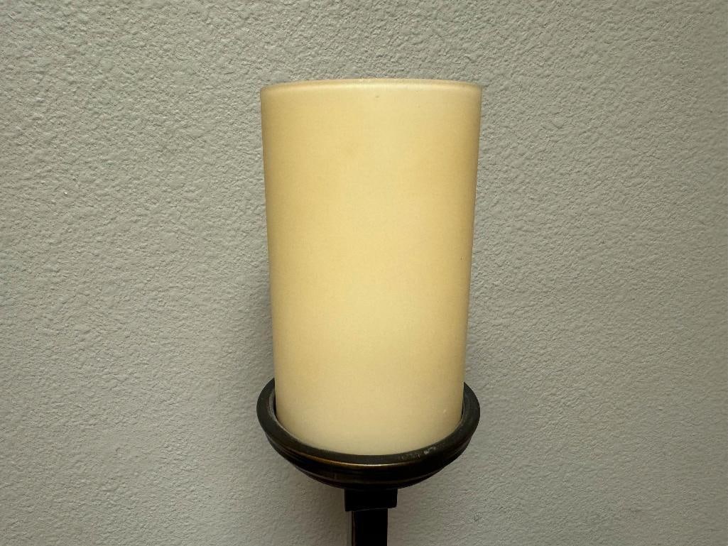 UNIQUE FIGURAL CANDLESTICK ELECTRIC TABLE LAMP BY POTTERYBARN - 6