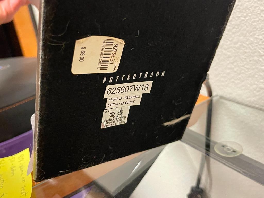 UNIQUE FIGURAL CANDLESTICK ELECTRIC TABLE LAMP BY POTTERYBARN - 8