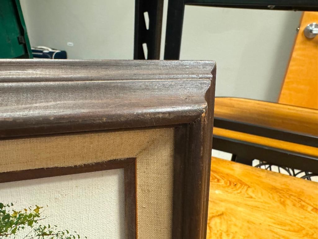 ORIGINAL OIL ON CANVAS PAINTING OF NEVADA LANDSCAPE WITH BARN SIGNED BY MARILYN ROYLE MELTON - 10