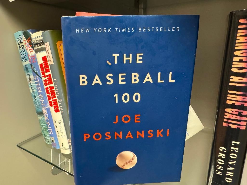 SEVEN COLLECTIBLE HARD COVER BOOKS INCLUDING " THE BASEBALL 100 " AND " STRANGERS AT THE GATE " - 5