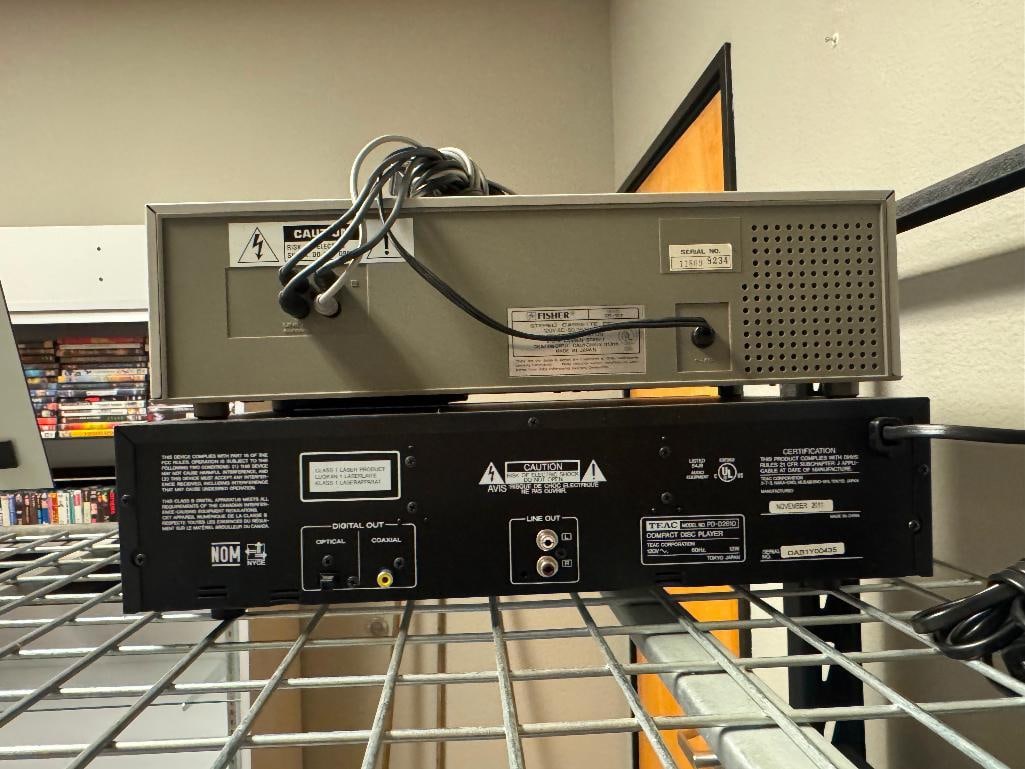 TEAC COMPACT DISC MULTI PLAYER PD-D2610 AND STUDIO STANDARD BY FISHER STEREO CASSETTE DECK - 7