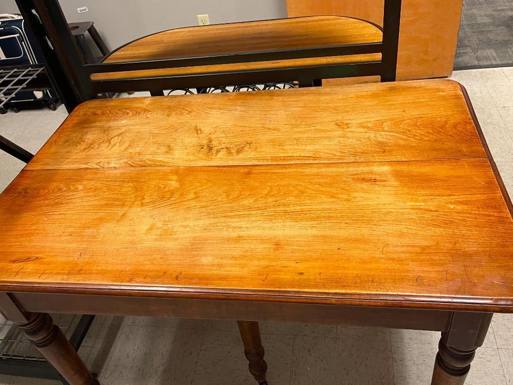 ANTIQUE 19TH CENTURY FIVE LEG LOUIS PHILIPPE STYLE WRITING TABLE / DIMINUTIVE FARMHOUSE DINING TA... - 2