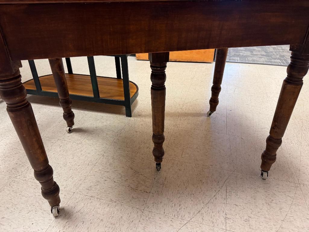 ANTIQUE 19TH CENTURY FIVE LEG LOUIS PHILIPPE STYLE WRITING TABLE / DIMINUTIVE FARMHOUSE DINING TA... - 4