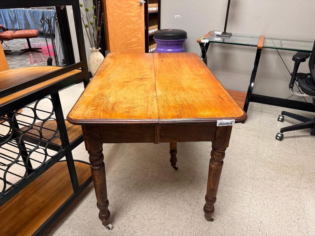 ANTIQUE 19TH CENTURY FIVE LEG LOUIS PHILIPPE STYLE WRITING TABLE / DIMINUTIVE FARMHOUSE DINING TA... - 5