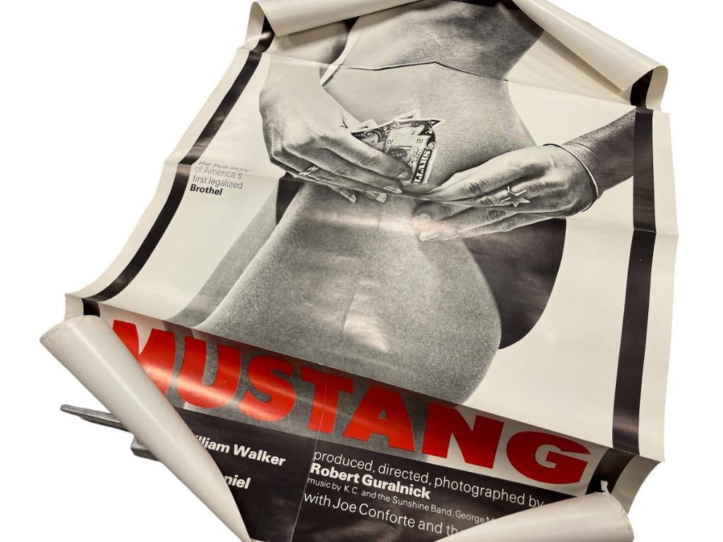 FIVE ASSORTED POSTERS OZZY OSBOURNE MUSTANG JOE CONFORTE MOVIE POSTER: INCLUDES TWO OZZY OSBOURNE POSTERS, TWO MUSTANG FILM POSTERS, AND OTHERS, UNFRAMED, MOST HAVE DAMAGE ALONG THE EDGES 17 1/2" X 22 1/2" UP TO 27" X 40" 