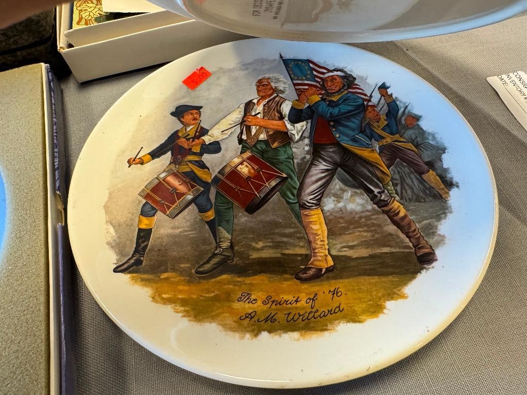 SIX ASSORTED COLLECTOR PLATES WEDGWOODINDEPENDENCE DAY PLATE, LIMOGES PORCELAIN PLATE - 9