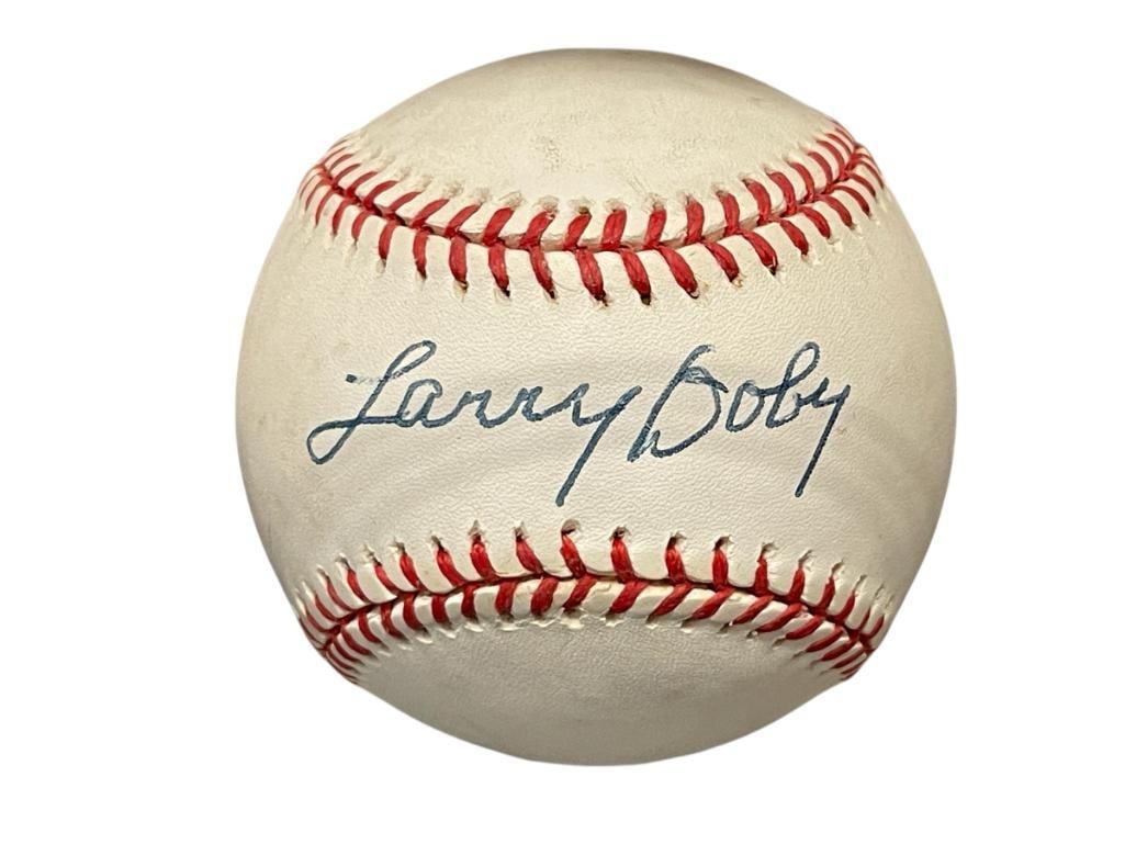 LARRY DOBY FORMER AMERICAN BASEBALL PLAYER AND HITTING COACH AUTOGRAPHED BASEBALL (1 of 4)