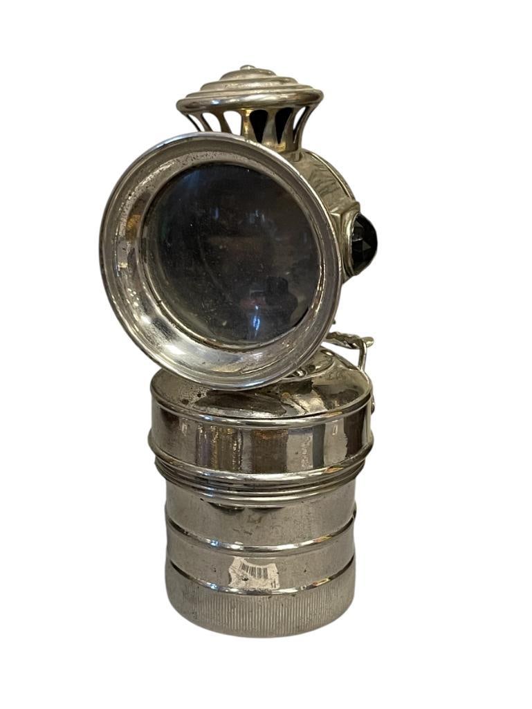 CIRCA 1890'S SEARCH LIGHT CARBIDE BICYCLE / MOTORCYCLE LAMP (1 of 7)